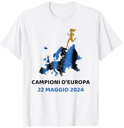 Bergamo Dea Tifosi Calcio Nero-Azzurro 1907 Festa Maglietta