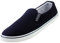 Mens Slip on Canvas Summer Shoes (Navy White 2, UK Footwear Size System, Adult, Men, Numeric, Medium, 9)