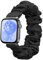 kwmobile Ersatz Armband kompatibel mit Huawei Watch Fit 3 / Fit 4 - Smartwatch Scrunchie Haargummi Design Schwarz - Innenmaße 14-19 cm