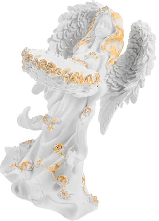 ABOOFAN Charm Großer Kerzenständer Mit Engel Für Teelichter Dekorativer Ständer Für Zuhause Rustikales Wohnzimmer-Accessoire