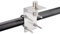Bingfu Halterung Mount Bracket Antennenhalterung mit U-Bolzen, 16-mm-Loch, kompatibel mit Amateurfunk-, CB- und Funkgeräten, inklusive SO239 zu SO239 UHF-Adapter