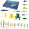 24 Angel Adventskalender 2024 37 * 25 cm Ultra Einzigartig 24 Angel Köder Set Adventskalender Silikonqualität Weihnachtskalender 2024 Männer Geschenk für Männer Vater Opa Bruder Freund (Stil2)