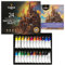 Castle Art Supplies Aquarellfarben-Set, 24 x 12 ml, verbesserte Formel, Wert für erwachsene Künstler, Qualität, intensive Farben, einfach die Tube zusammendrücken, mit Wasser mischen (verbesserte