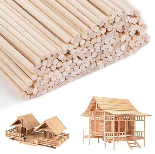 200 piezas de madera 300mm x 3mm palitos de madera, maderas para bricolaje, listones de madera, palos de madera para manualidades, palos madera manualidades para decorar.