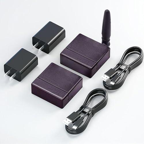 SPENFiLY Sistema ripetitore wireless di piccole dimensioni, ricevitore wireless per elettrodomestici a infrarossi, ripetitore IR wireless, trasmettitori di segnali elettronici (telecomando a 360°)