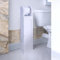 White Wooden Free Standing Toilet Paper Roll Holder Bathroom Storage Cabinet with Shelf
