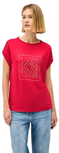 Damen Shirt mit Glitzer-Print