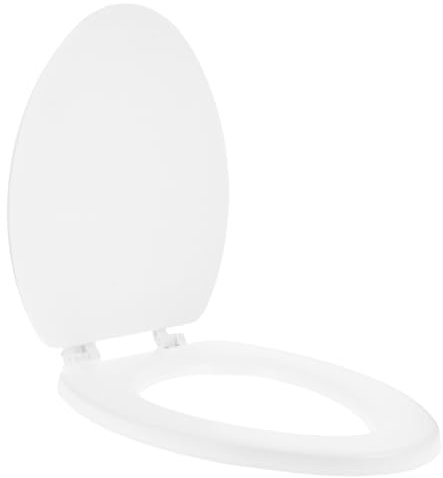 Outanaya Tapa de Inodoro Acolchada Gruesa Suave y Duradera Accesorio Instalación Rápida para Uso Familiar 1
