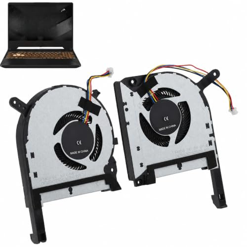 Ouitble Laptop CPU GPU Lüfter 2 Stück 4-Poliger Laptop-Kühlkörper für TUF Gaming FX505 FX505ge FX505gm FX505dt FX705, DFS5K12114262H