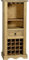 Pine Wine Rack Solid Mexican Pine Shelving Storage Cabinet Corona Living Room Home Bar