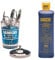 Barbicide Disinfectant Anti-Rust Formula Solution (473ml) & Manicure Table Jar