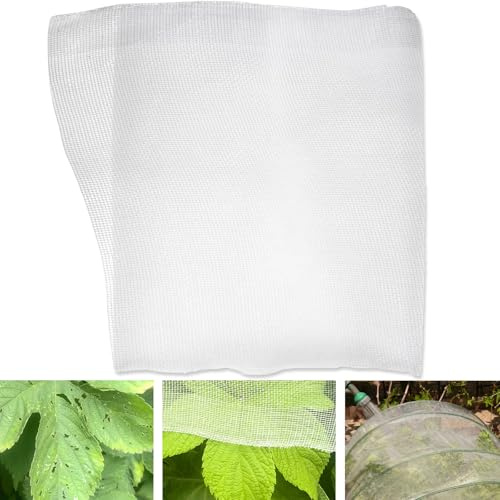 2M x 4.6M Garden Netting, Fine Mesh Insect Netting for Plant Protection | Mosquito Bug Bird Animal Pest Barrier Netting for Garden Row Cover Raised Bed Greenhouse Vegetable Fruit Flower Tree Shrub