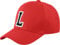Morefaz Unisex Jungen Mädchen Mütze Baseball Cap ROT Hut Kinder Kappe Alphabet A-Z TM (L)