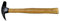 Hufschmied Hammer GM, 1,9 cm x 1,9 cm, 450g, Silber, Natur, Stahl, Gerändelt