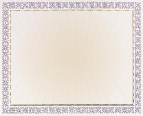 Great Papers! Westminster 963023 - Certificati viola metallizzati e dorati, 21,6 x 27,9 cm, 15 pezzi