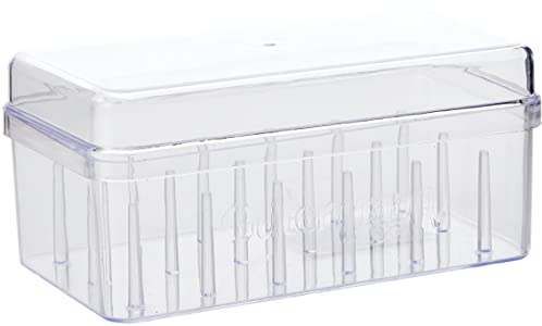 Gütermann G728160 Box für 18 Spulen Nähgarn, Plastik, Farblos
