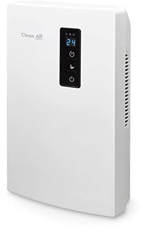 Clean Air Optima CA-703W - Luftentfeuchter und Luftreiniger mit Ionisator und UV-LED Lampe - Entfeuchtungsleistung bis 0,7 Liter/Tag - Geeignet bis 10m²/25m³ (Weiß)