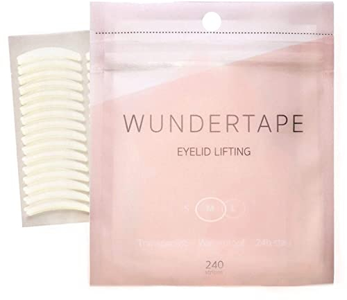 WUNDERTAPE Schlupflider Stripes Schlupflid-Tape Streifen zum Augenlid-Lifting ohne OP! (wasserfest, 24h Halt, double eyelid lifting tapes) Augenlid-Tape (480 M)