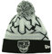 Brooklyn Nets, schwarzen glowflake Beanie Hat mit Pom – NBA Glow in Dark Cuffed Winter Knit Toque Gap