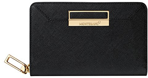 Montblanc 114594 Sartorial Wallet 4cc Zip Lady, Schwarz, Medium