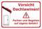 Melis-Folienwerkstatt Schild Vorsicht Dachlawinen - 30x20cm - Bohrlöcher - 3mm Aluverbund – 20 VAR S00018-023-E