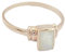 RIYO Ansprechender Regenbogen Mondstein 925 Sterling Silber Roségold weißer Ring Exporteur 59
