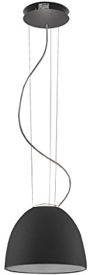 Artemide Nur Mini LED - Suspension Black Pendelleuchte in der Farbe: Schwarz, aus Aluminum, Methacrylate, Glass hergestellt, Maße: 28.5 x 36.6 cm, Durchmesser Fuß: 18 cm, A246300