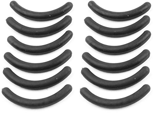 Gummi-Ersatzpads für Wimpernzange, Schwarz, 12 Stück