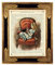 Alice im Wunderland Kätzchen Poster Kunstdruck auf antiker Buchseite Kinderzimmer Deko Sessel Geschenk Steampunk Bild ungerahmt