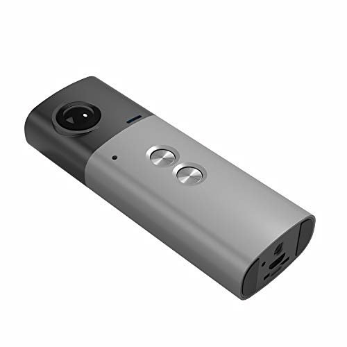 KuanDar Dual Lens Panoramic VR Camera, 360° Handheld 4K Action Camera (Grey)