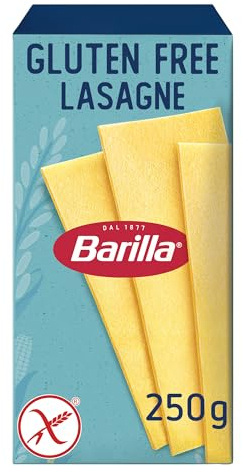 Barilla Pasta Glutenfreie Lasagne aus köstlichem Mais und Reis, perfekt für Menschen mit Zöliakie oder Glutenunverträglichkeit, (1 x 250 g)