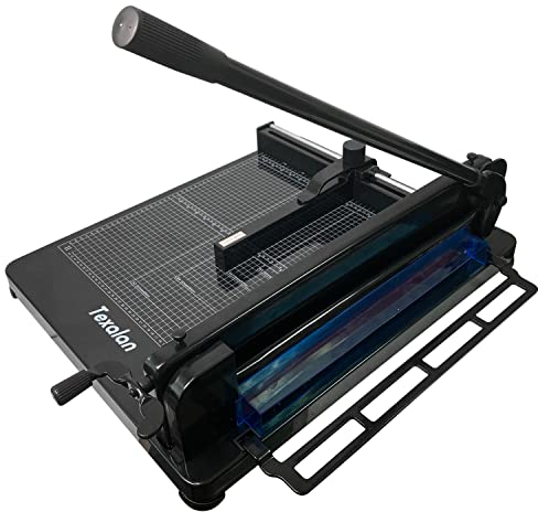 TEXALAN Papierschneidemaschine, strapazierfähig, 400 Blatt, A3-17 Zoll (43,2 cm), Schwarz