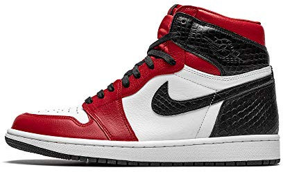 Nike Jordan Damenschuhe Air Jordan 1 Mid SE Light Club CW1140-100, Gym Red White Black, 36 EU