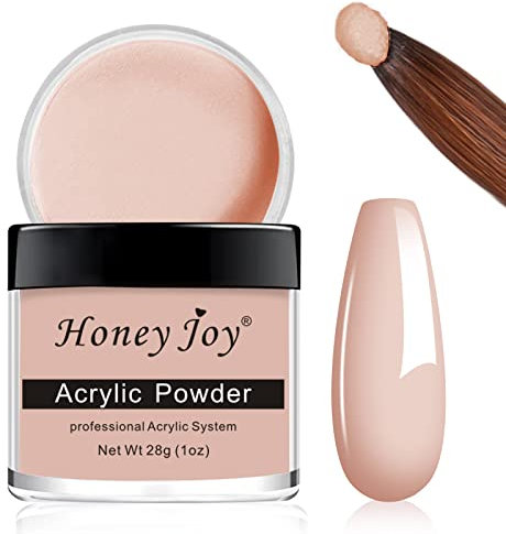 28g/box Acrylic Powder Professional White Clear Black Nude Acrylic Nail French Manicure Powder for Nail Extension Acrylic Nail System,HJ-NAP016 (Nude)