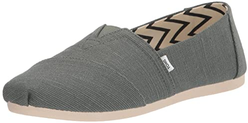TOMS Alpargata Heritage Canvas, Mocasines Planos Mujer, Verde bonsái, 39 EU