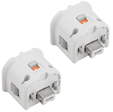 Sensor Adaptador Compatible with Wii Motion Plus, Control Remoto Compatible con Wii, Adaptador Motion Plus Adaptador de Control Remoto Externo - Blanco, 2 Unidad