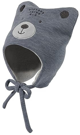 Sterntaler Baby - Jungen Mütze Baby Mütze Bärchen, tintenblau, 47