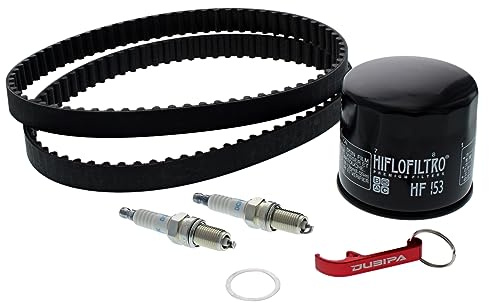 DuBiPa Set di ispezione per Ducati Monster 600 in cinghia dentata, filtro olio e candele