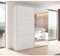 Meublorama Armario de 2 Puertas correderas 220cm Color Blanco con Espejo. Colección Floyd