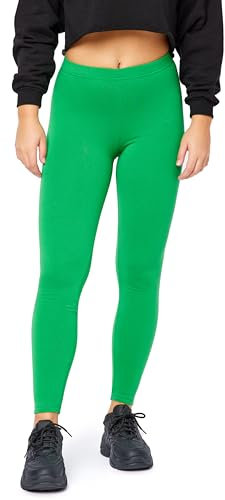 Bellivalini Damen Thermo Leggings Gefüttert für Winter Warme Apre Ski BLV50-320 (Grün, 3XL)