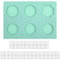 Abeillo Wachssiegel Stempel, Siegelwachs Set Wachssiegel Silikonform Wachssiegel Silikon Pad, Wachsstempel Siegelstempel Silikonmatte Pad für Wachssiegelstempel, Rund Klebepunkte DIY Handwerk