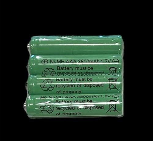 4 Pack of AAA Rechargeable Batteries Battery 1.2v Ni-MH Solar Lights Toy Remote Control