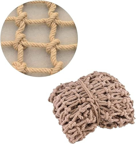 Twine Climbing Net, Cargo Net Playground Cargo Rope Ladder Net For Hammock Fence Decoration (Size : 4 * 4m)