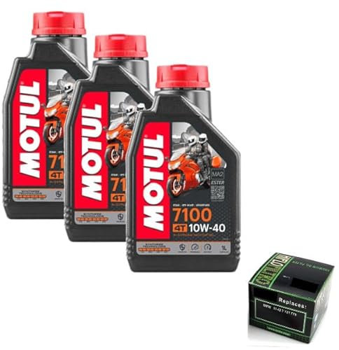 GENERICO KIT TAGLIANDO FILTRO OLIO MOTUL 7100 SINTETICO SINTETICO 10W40 COMPATIBILE CON YAMAHA XJ6-N 600 2009 > 2013 HF204