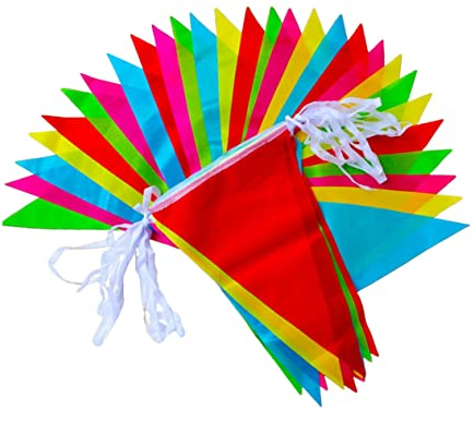 Cabilock 5 STK Mehrfarbiges Wimpelbanner Anhänger-Banner-dekor Kleine Wimpelkette Ammer Dekoration Baumdekoration Badezimmerregale Aus Glas Weihnachtsgirlande Lustig Hängende Fahnen Dreieck