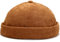 VIAUMBR Docker Cap Herren Damen Dockermütze Fischermütze Kappe Baumwolle Cap ohne Schild Mütze (40 Braun)