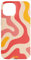 Hülle für iPhone 15 Retro Liquid Swirl Groovy Abstraktes Muster Wave Red Phone