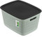 Aufbewahrungsbox 17l mit deckel - 39,5 x 29,5 x 22 cm - Aufbewahrungskorb Behälter aus Kunststoff BPA Free Körbe zur Aufbewahrung Aufbewahrungsbox Luftzirkulationssystem Stapelbox Kiste, Grün