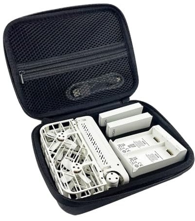 Hoverair X1 Drone Case for Drone, Charger and 2 Batteries - 1 x Hover X1 Camera Drone Bag with Hoverair X1 Smart Case and Hover Air X1 Carrying Strap, Black, Black, Hard Storage Bag