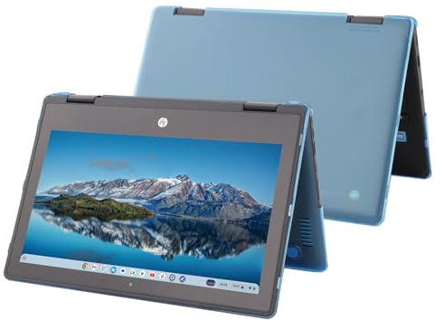 mCover Funda solo compatible con computadoras portátiles HP Fortis x360 de 11.6 pulgadas 2023-2024 G3 J Chromebook de 11 pulgadas (no es compatible con ningún otro modelo HP), color aguamarina